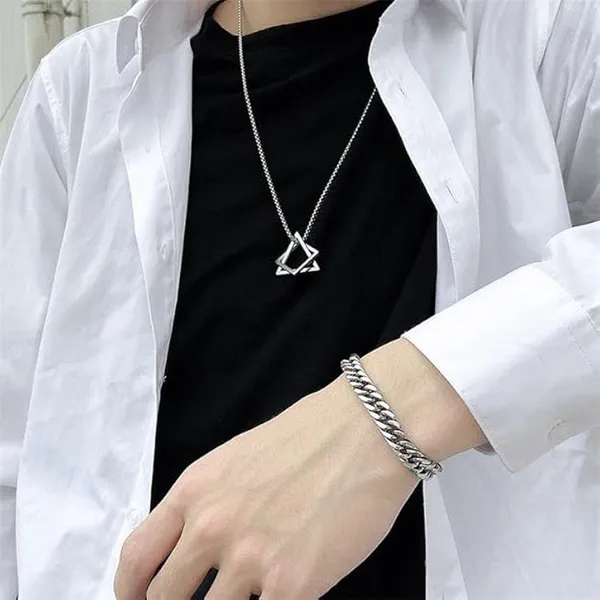 korean_Unique_Silver_Pendant_For_Men_Chains_For_Men_Pack_Of_3