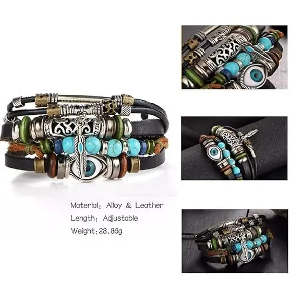 Unisex_Evil_Eye_Charms_Leather_Bracelet_for_Men_&_Women’s_-_Adjustable_Bracelet_with_Multi_Tag