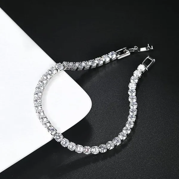 Stainless_Steel_Cubic_Zirconia_Tennis_Bracelet_for_Women_&_Girls_–_Square-Cut_Stone_Fashion_Jewelry_Bangle