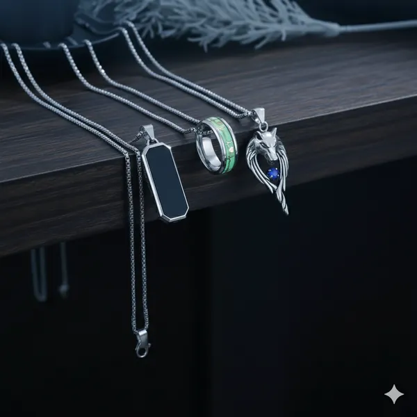 Men’s_Stylish_Pendant_Necklace_–_Stainless_Steel_(Multiple_Designs)_Multicolor_Alloy_Locket_Set_Of_3