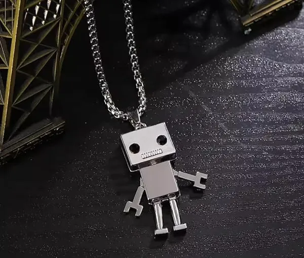 Necklace_for_Men_|_Stainless_Steel_3D_Cartoon_Robot_Chain_|_Cool_Hip-Hop_Style_Jewelry_for_Boys,_Gamers,_Cosplay,_Birthday_Gift_for_Tech_Lovers