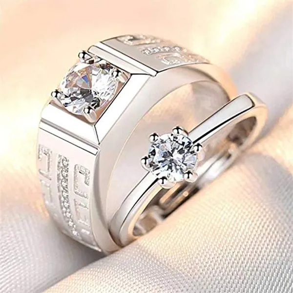 Pack_Of_2___Silver_Plated_Couple_Ring_for_lovers_Valentine_Gift_Girls_Boys_Husband_Wife_Birthday_Anniversary_Silver_Alloy_Ring_Set_For_Women