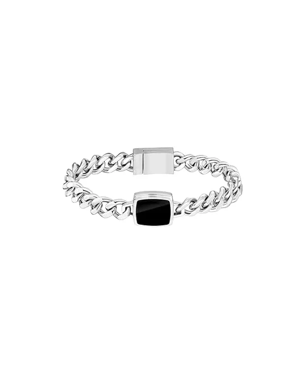 Black_Silver_Fashion_Couple_Bracelet_For_Women_And_Girls