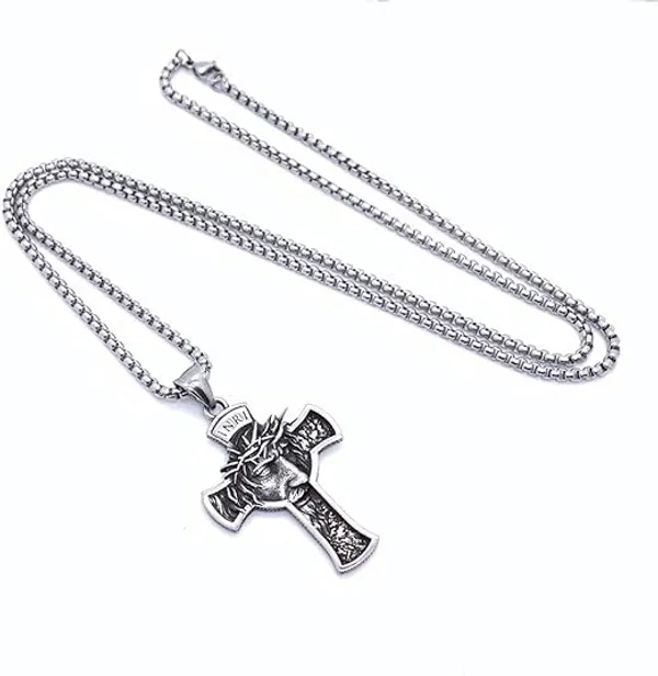 Pack_Of_2_Head_Pendant_Locket_with_Chain_for_Men_|_Antique_Silver_Alloy_Necklace_|_Bold_Stylish_Statement_Jewelry_Pendant_Chains_For_Men