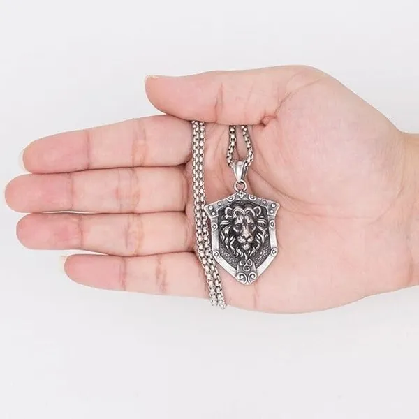 Men_Pendant_Lion_Head_Shield_Locket_with_Stainless_Steel_Silver_Neck_Chain_For_Boy_|_Couple_Gifts_for_Boyfriend_Girlfriend_Lockets_|_Pendant_for_Women_&_Girls