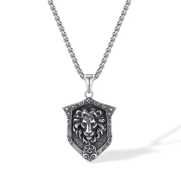 Men_Pendant_Lion_Head_Shield_Locket_with_Stainless_Steel_Silver_Neck_Chain_For_Boy_|_Couple_Gifts_for_Boyfriend_Girlfriend_Lockets_|_Pendant_for_Women_&_Girls