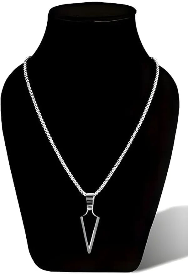 2_Pcs_Silver_Plated_Stainless_Steel_Box_Chain_With_Dripping_Glue_Black_Geometric_Round_Enamel_Sand_Natural_Stone_Shell_Male_Punk_Minimalist_Pendant_Locket_Necklace_For_Men's_&_Boy