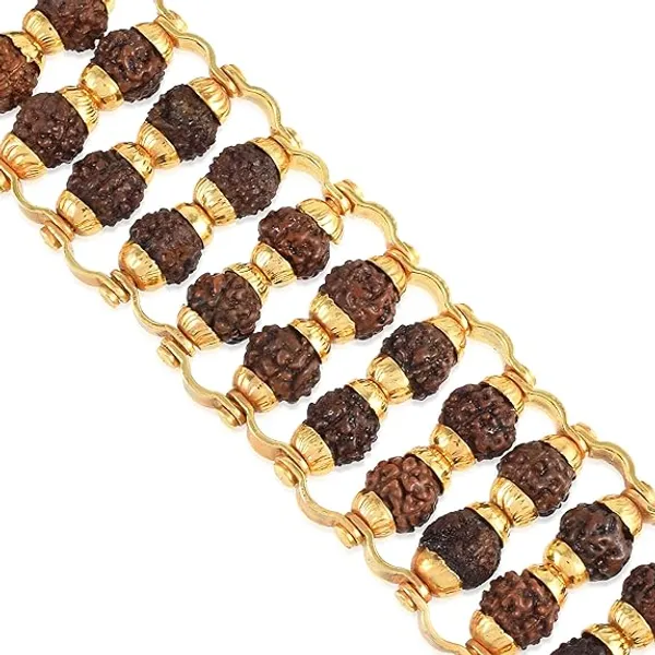 Gold_Plated_Modern_Rudraksha_Bracelet_|_5_Mukhi_Rudraksha_|_Double_line_Rudraksha_Bracelet_for_Meditation_and_Yoga_for_Men_and_Women