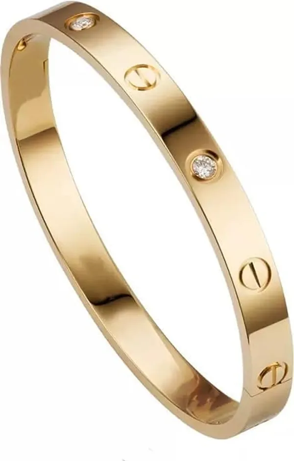 Handmade_Jewelry_18K_Catier_Gold_Plated_Stainless_Steel_Openable_Crystal_Bracelet_|_Latest_Stylish_Cuff_Bangle