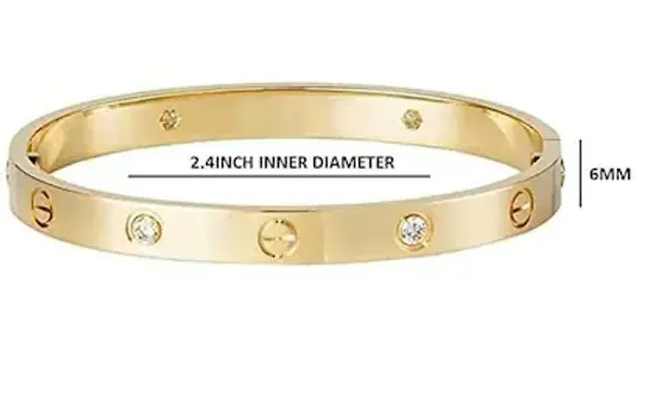 Handmade_Jewelry_18K_Catier_Gold_Plated_Stainless_Steel_Openable_Crystal_Bracelet_|_Latest_Stylish_Cuff_Bangle