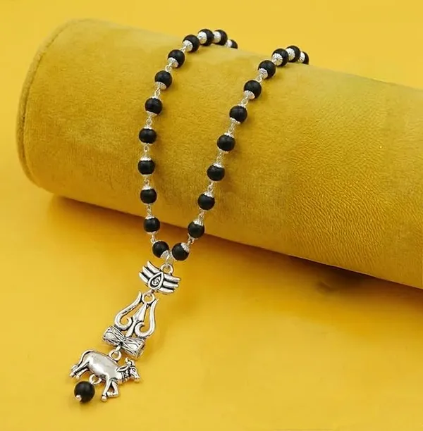 Original_Karungali_Mala_with_Shiv_Shakti_Trishul,_Damru_and_Nandi_Pendant_for_Men_&_Women_-_Natural_Black_Ebony_Wood_Beads