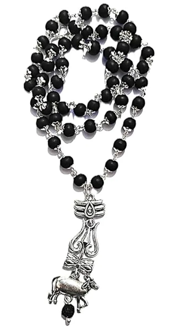 Original_Karungali_Mala_with_Shiv_Shakti_Trishul,_Damru_and_Nandi_Pendant_for_Men_&_Women_-_Natural_Black_Ebony_Wood_Beads