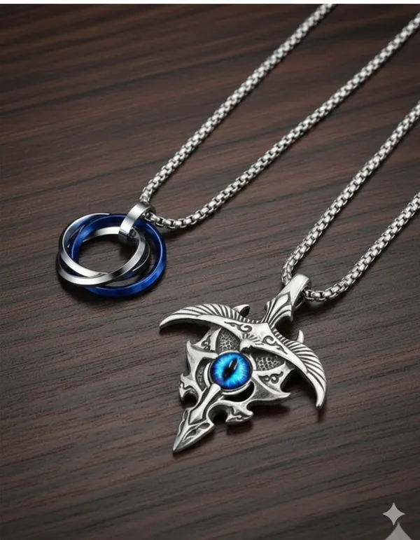 Men_Pendant_Boys_Locket_Rhodium_Alloy_Pendant_Silver_And_Blue_Alloy_Locket_Set_For_Men_Pack_Of_2