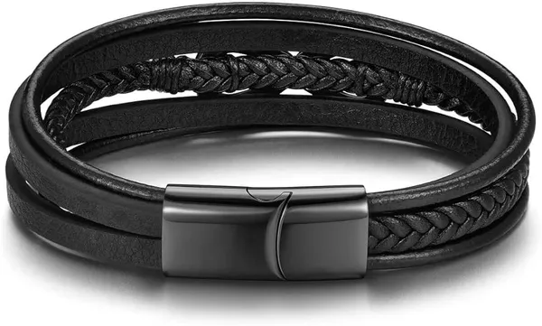 Men's_Infinity_Leather_Bracelet_with_Stainless_Steel_Clasp_Infinity_Love_Symbol_Wristband_Cuff_Bangle_Personality_Bracelets