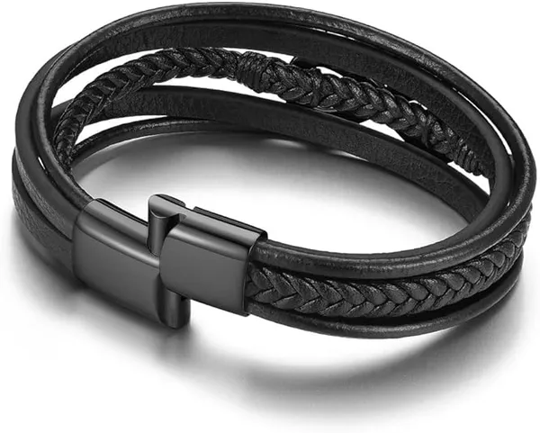 Men's_Infinity_Leather_Bracelet_with_Stainless_Steel_Clasp_Infinity_Love_Symbol_Wristband_Cuff_Bangle_Personality_Bracelets