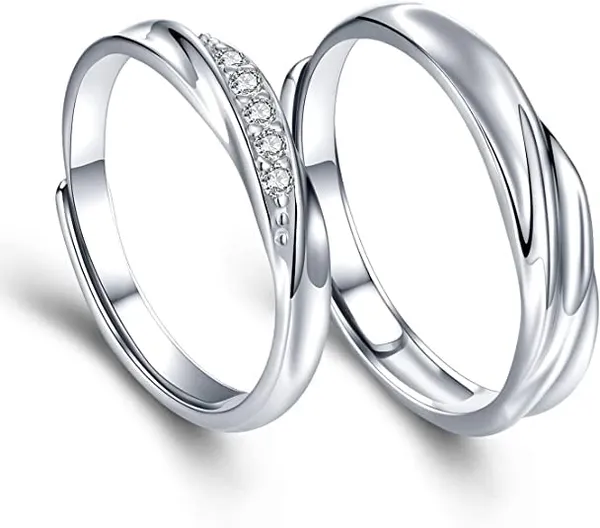 Pack_Of__2_Silver_Alloy_Ring_For_Women
