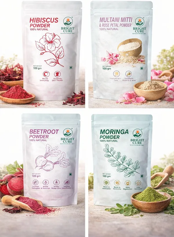 Pack_Of_4_Natural_Herbal_Blend_Helps_Brighten_Skin,_Hydrate_And_Improve_Skin_Texture_Face_Pack_For_Unisex