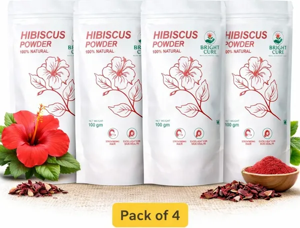 Pack_Of_4_Hibiscus_Flower_Powder_Improves_Hair_Thickness,_Shine_And_Scalp_Nourishment_Herbal_Hair_Care_Powder_For_Unisex