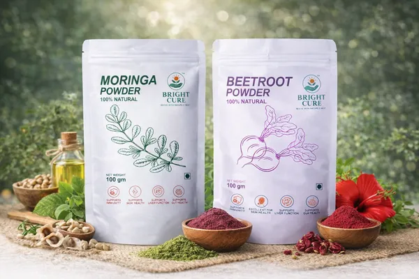 Pack_Of_2_Moringa_Leaf_Powder_Supports_Immunity,_Hair_Health_Herbal_Supplement_Powder_And_Beetroot_Powder_Boosts_Energy_Levels_Herbal_Supplement_Powder_For_Unisex