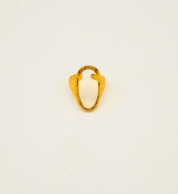 Gold_Plated_Stainless_Steel_Textured_Open_Finger_Ring_For_Women