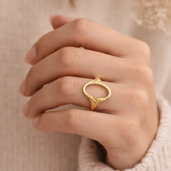 Gold_Plated_Stainless_Steel_Textured_Open_Finger_Ring_For_Women