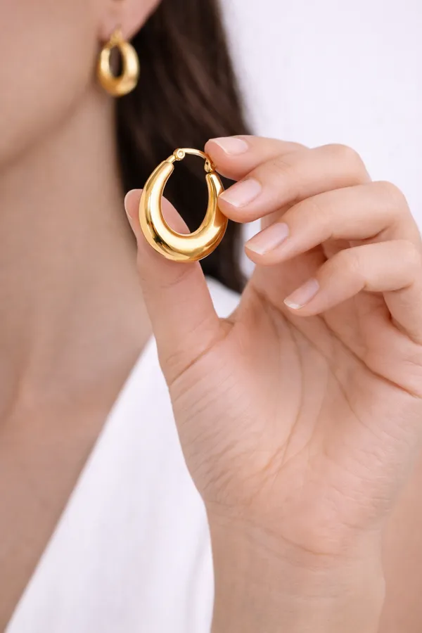 Gold_Plated_Stainless_Steel_Classic_Hoops_Earrings_For_Women