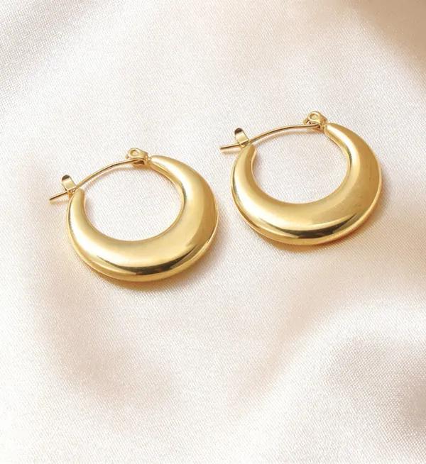 Gold_Plated_Stainless_Steel_Classic_Hoops_Earrings_For_Women