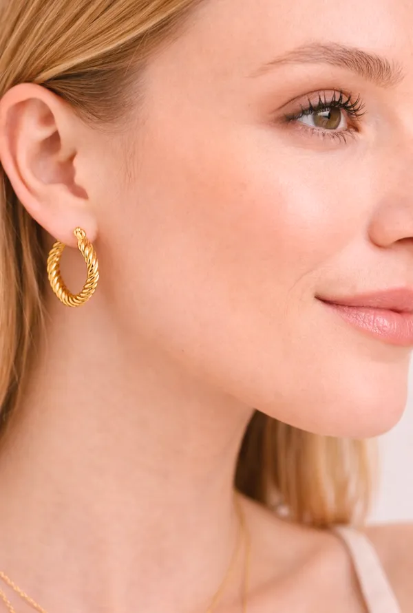 Gold_Plated_Stainless_Steel_Twisted_Rope_Hoops_Earrings_For_Women