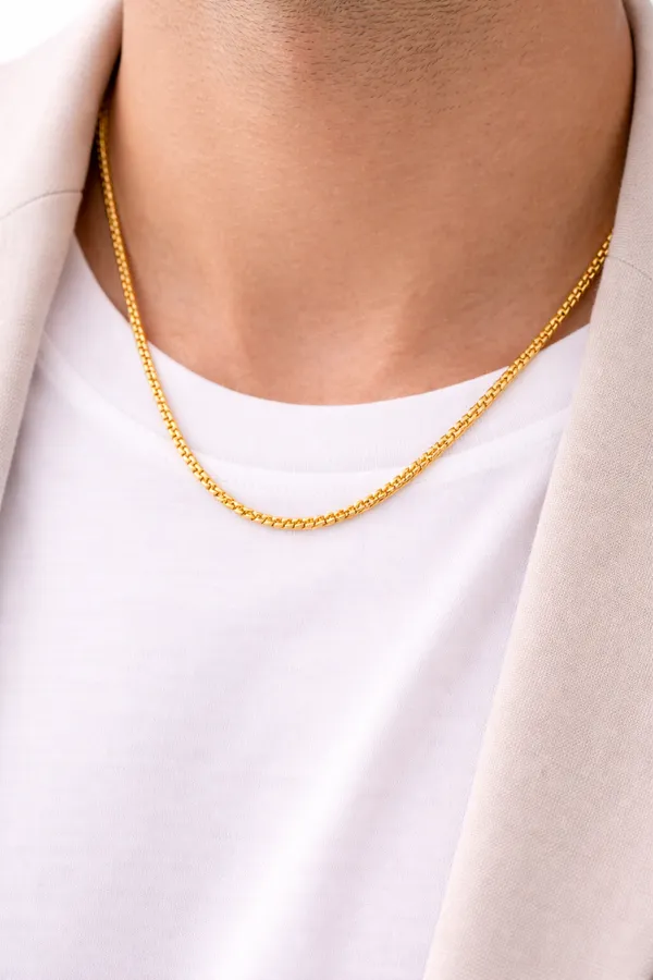 Gold_Plated_Stainless_Steel_Box_Chain_For_Men