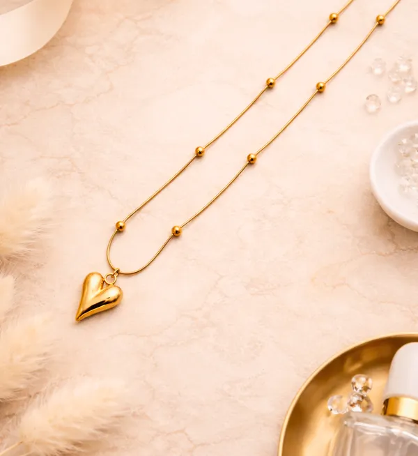 Gold_Plated_Stainless_Steel_Long_Heart_Pendant_For_Women