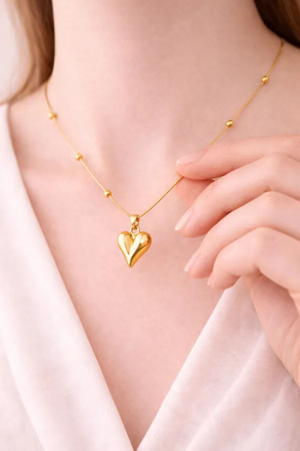 Gold_Plated_Stainless_Steel_Long_Heart_Pendant_For_Women