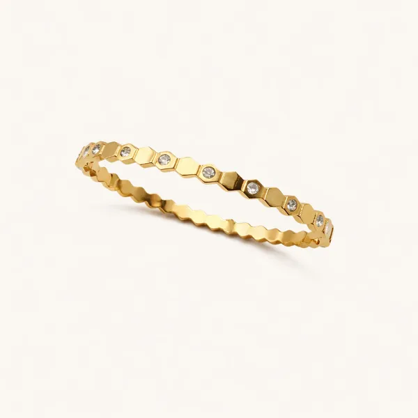 Hexa_Spark_Gold_Bangle