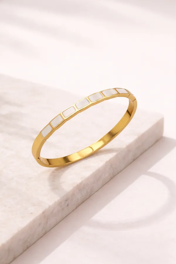 White_Enamel_Gold_Bracelet