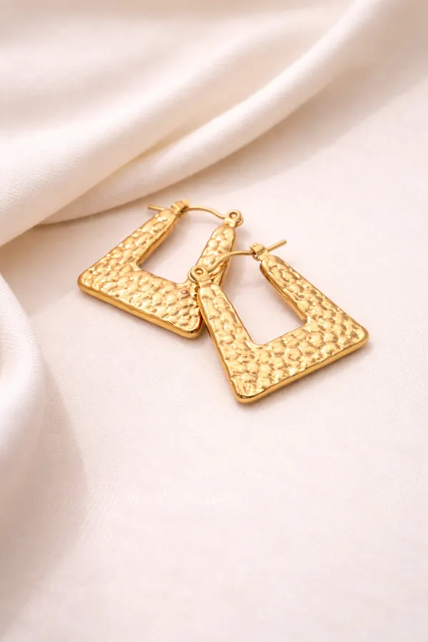 Textured_Triangle_Gold_Hoop_Earrings