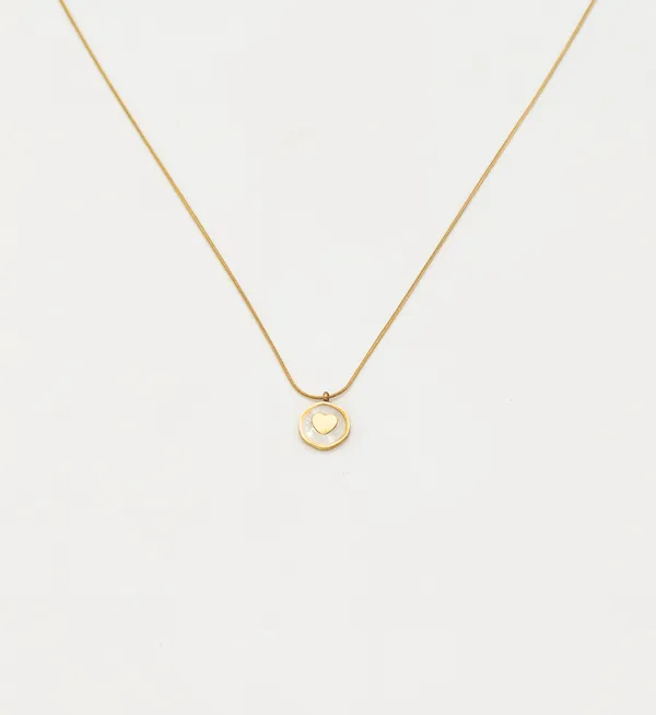 Gold_Plated_Stainless_Steel_Gold_Circle_Heart_Pendant_For_Women