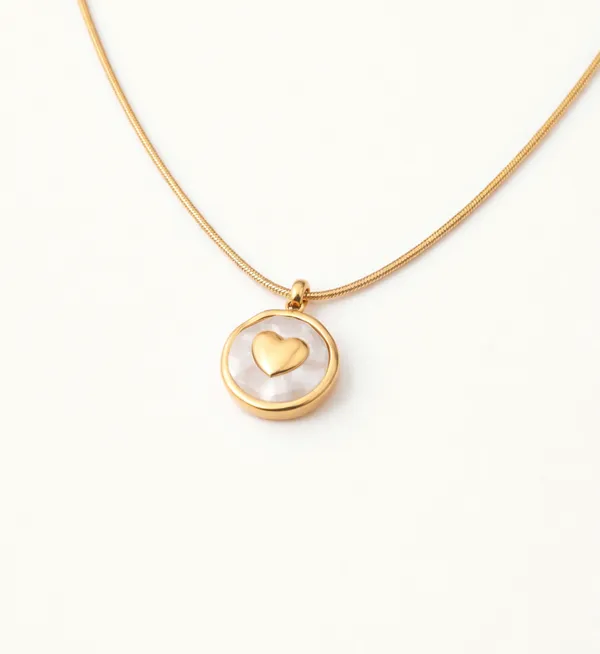 Gold_Plated_Stainless_Steel_Gold_Circle_Heart_Pendant_For_Women