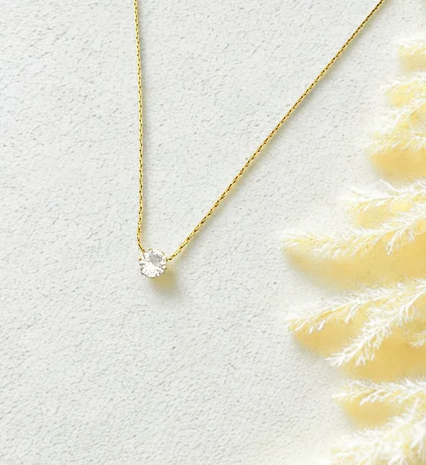 Gold_Plated_Stainless_Steel_Classic_Solitaire_Pendant_For_Women