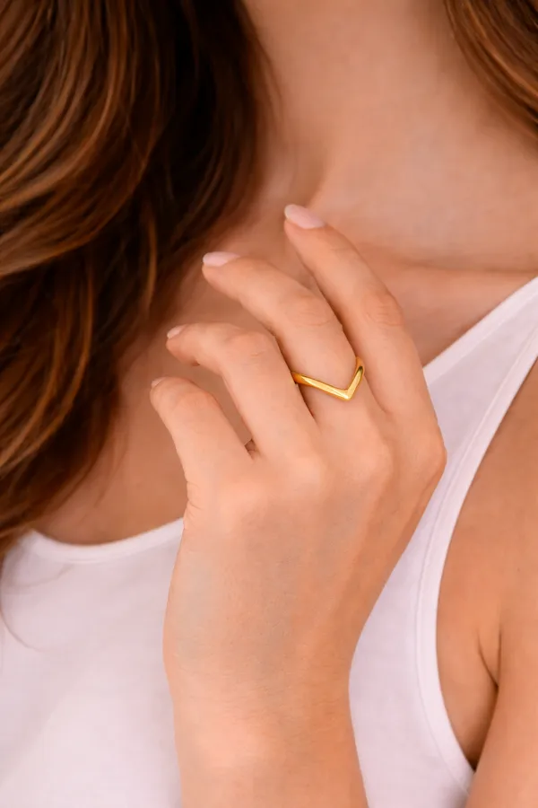 Gold_Plated_Stainless_Steel_V_Shaped_Ring_For_Women