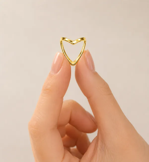 Gold_Plated_Stainless_Steel_V_Shaped_Ring_For_Women