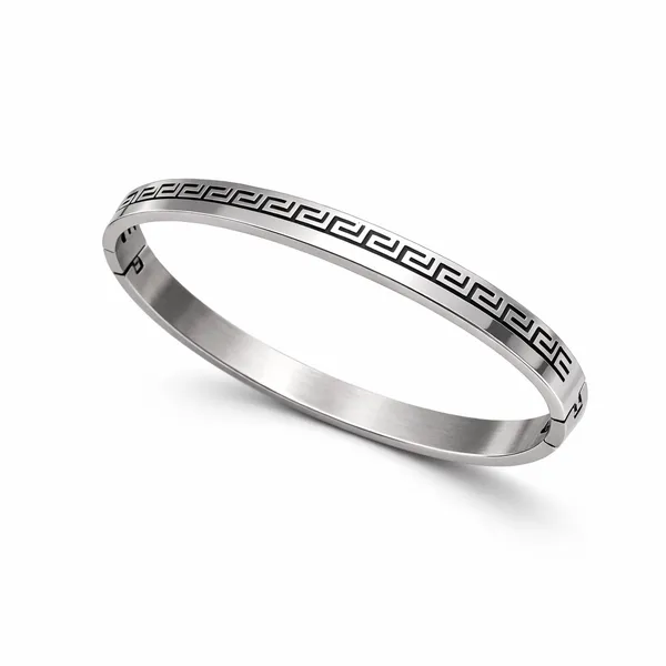 Silver_Plated_Stainless_Steel_Modern_Edge_Statement_Bracelet_For_Men