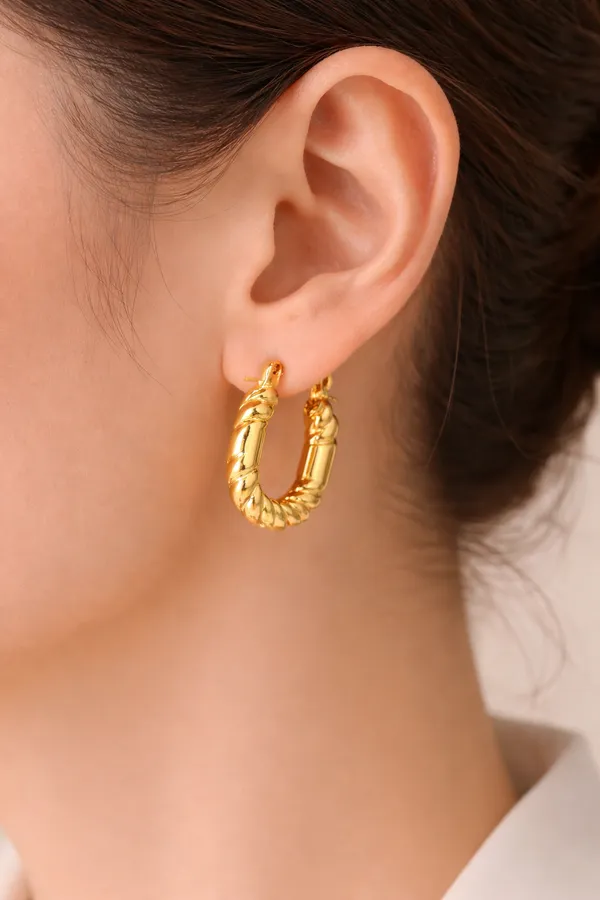 Gold_Plated_Stainless_Steel_Twisted_Hoops_Earrings_For_Women