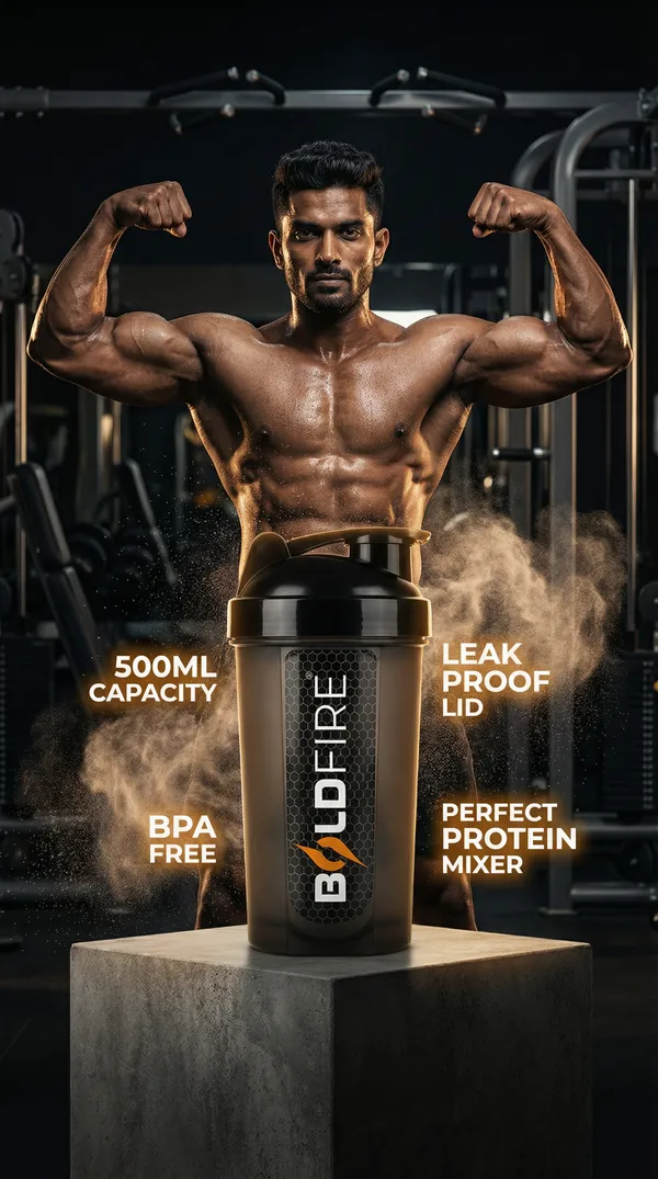 BOLDFIRE_Gym_Shaker_Bottle_500ml_Leak_Proof_BPA_Free_Protein_Mixer_Water_Bottle_for_Gym_&_Fitness