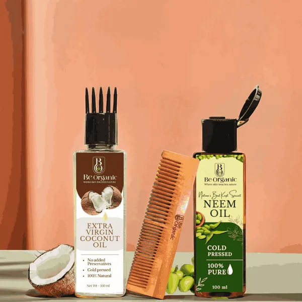Neem_Handle_Comb_And_Virgin_Coconut_Oil_And_Neem_Oil_Combo_Set