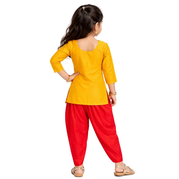 Yellow_Premium_Kurta_Dhoti_Set_For_Kids