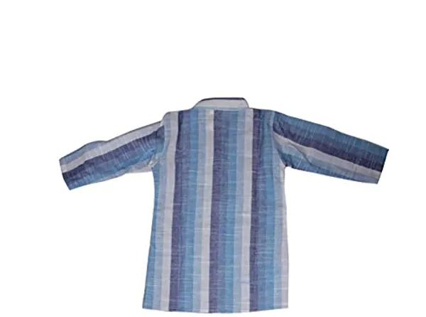 Blue_Premium_Cotton_Kurta_Pajama_Set_For_Kids