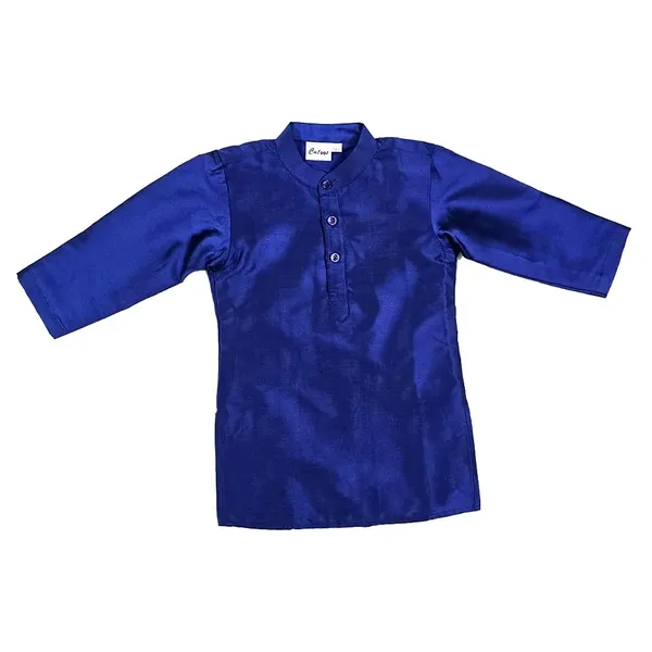 Royal_Blue_Premium_Silk_Kurta_Pajama_For_Boys