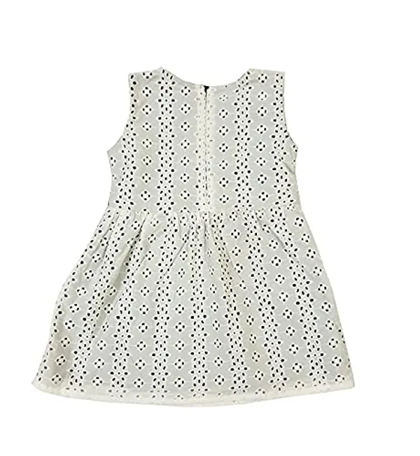 Grey_And_Black_Premium_Fit_&_Flare_Chicken_Hakoba_Dress_For_Kids