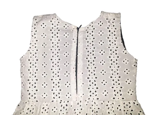 Grey_And_Black_Premium_Fit_&_Flare_Chicken_Hakoba_Dress_For_Kids