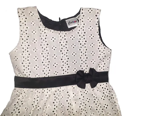 Grey_And_Black_Premium_Fit_&_Flare_Chicken_Hakoba_Dress_For_Kids
