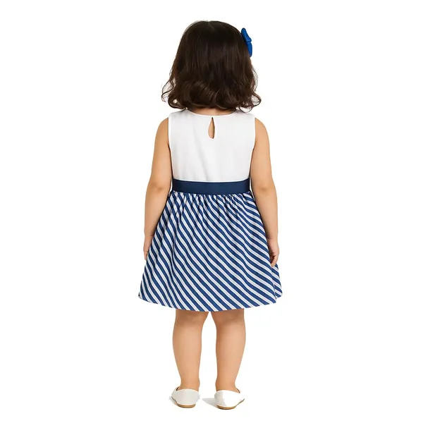 Blue_And_White_Premium_Fit_And_Flare_Knee_Length_Dress_For_Kids